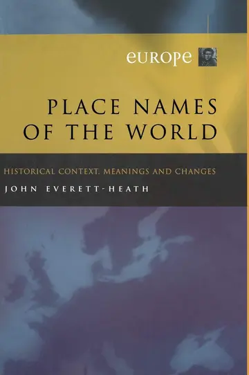 Cover of Place Names of the World, Europe