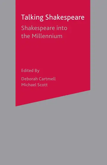 Cover of Talking Shakespeare