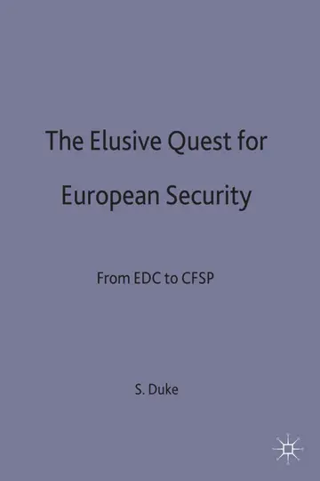 Cover of The Elusive Quest for European Security