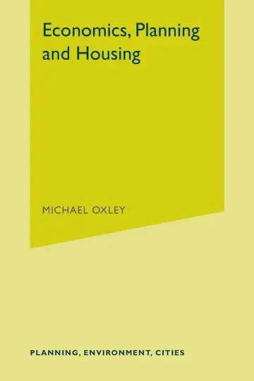 Cover of Economics, Planning and Housing