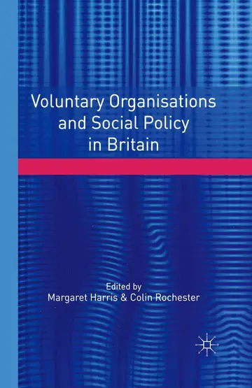 Cover of Voluntary Organisations and Social Policy in Britain