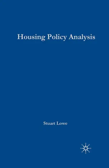 Cover of Housing Policy Analysis