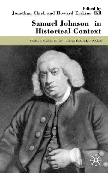 Cover of Samuel Johnson in Historical Context