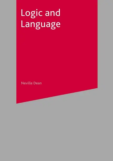 Cover of Logic and Language