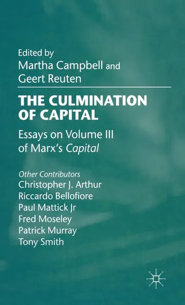 Cover of The Culmination of Capital