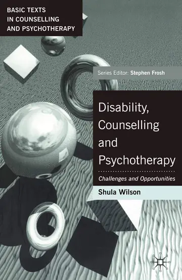 Cover of Disability, Counselling and Psychotherapy