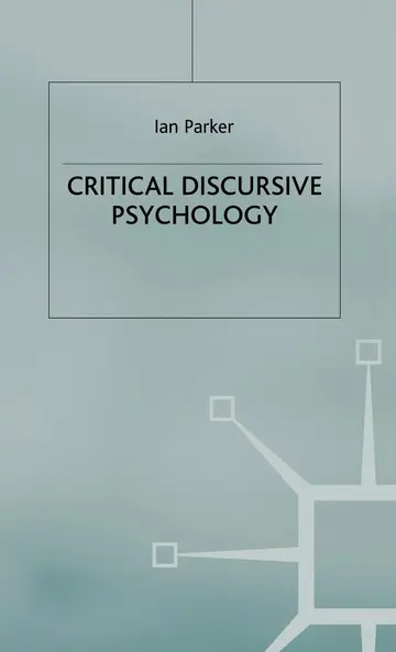 Cover of Critical Discursive Psychology