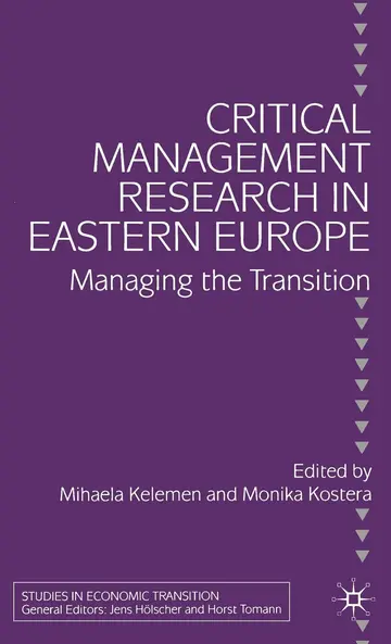 Cover of Critical Management Research in Eastern Europe