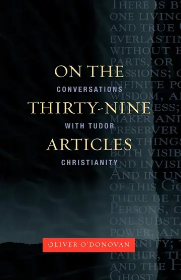 Cover of On the Thirty-nine Articles