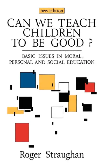 Cover of Can We Teach Children to Be Good?