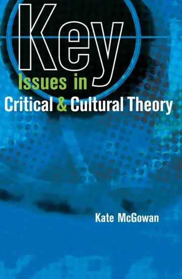 Cover of Key Issues in Critical and Cultural Theory