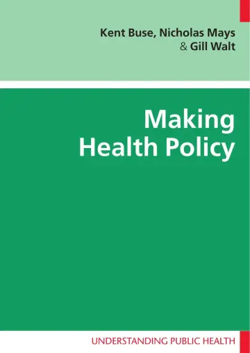 Cover of Making Health Policy