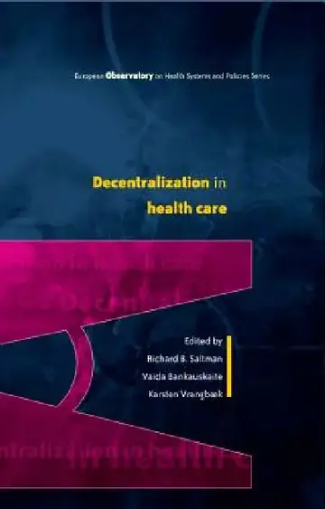 Cover of Decentralization in Health Care