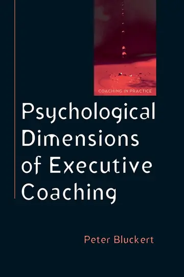 Cover of Psychological Dimensions of Executive Coaching