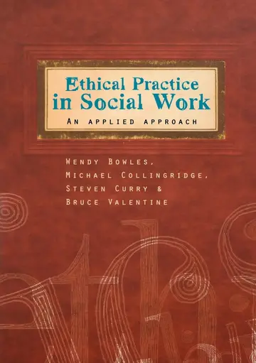 Cover of Ethical Practice in Social Work