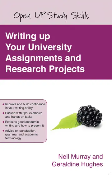 Cover of Writing up your University Assignments and Research Projects
