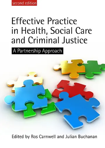 Cover of Effective Practice in Health, Social Care and Criminal Justice
