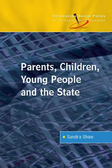 Cover of Parents, Children, Young People and the State