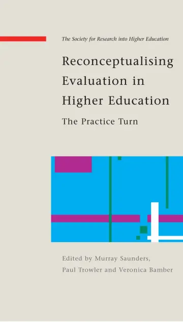 Cover of Reconceptualising Evaluation in Higher Education
