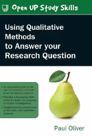 Cover of Using Qualitative Methods to Answer Your Research Question