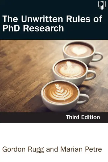 Cover of The Unwritten Rules of PhD Research