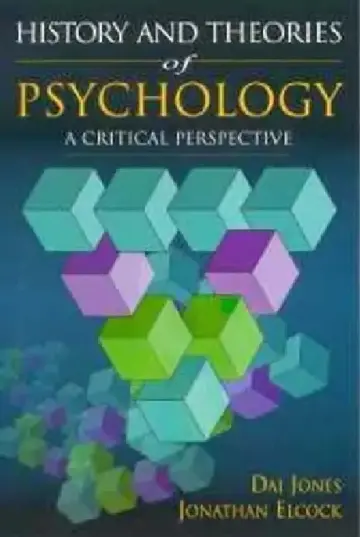 Cover of History and Theories of Psychology