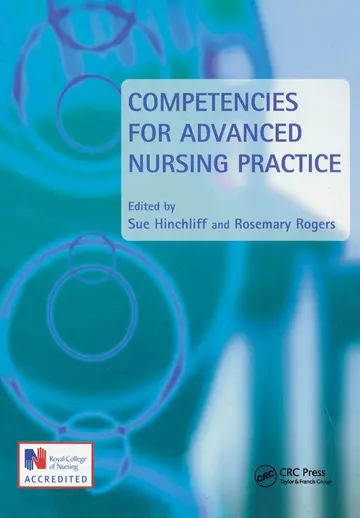 Cover of Competencies for Advanced Nursing Practice