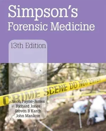 Cover of Simpson's Forensic Medicine
