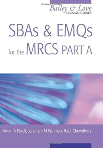 Cover of SBAs and EMQs for the MRCS