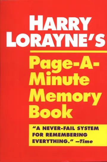 Cover of Harry Lorayne's Page-A-Minute Memory Book