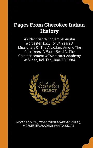 Cover of Pages from Cherokee Indian History