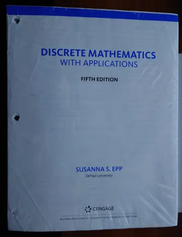 Cover of Discrete Mathemversionatics with Applications, Loose-Leaf
