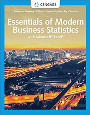 Cover of Essentials of Modern Business Statistics with Microsoft Excel