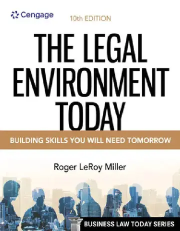 Cover of The Legal Environment Today