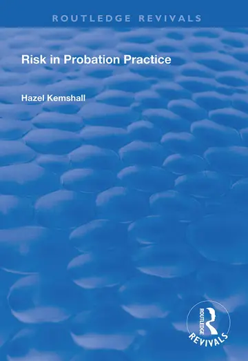 Cover of Risk in Probation Practice