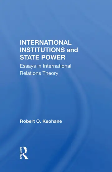Cover of International Institutions and State Power