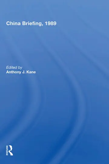 Cover of China Briefing, 1989