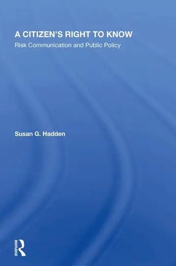 Cover of A Citizen's Right to Know