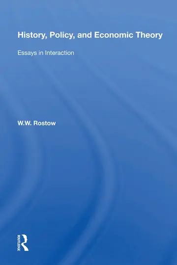 Cover of History, Policy, and Economic Theory