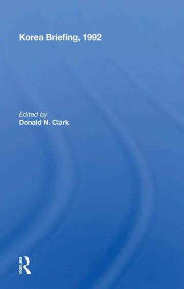 Cover of Korea Briefing, 1992