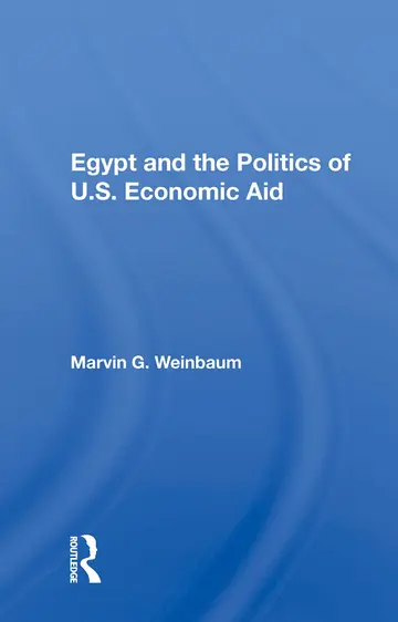 Cover of Egypt and the Politics of U.s. Economic Aid
