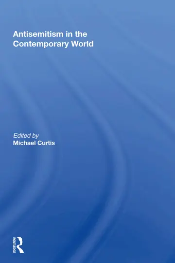 Cover of Antisemitism in the Contemporary World