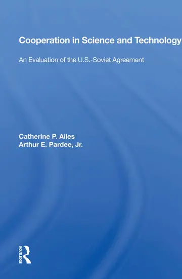 Cover of Cooperation in Science and Technology