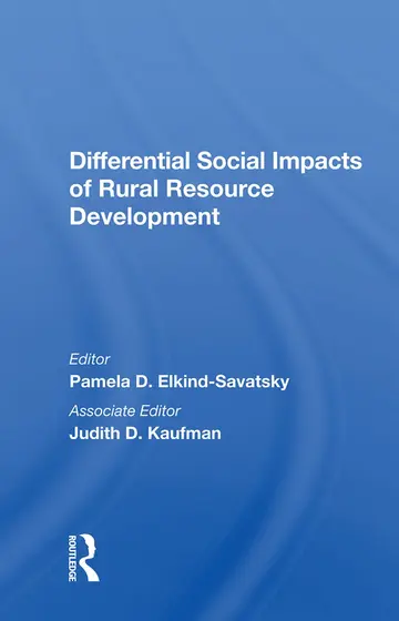Cover of Differential Social Impacts of Rural Resource Development