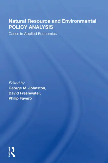 Cover of Natural Resource and Environmental Policy Analysis