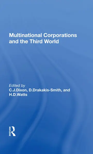 Cover of Multinational Corporations and the Third World