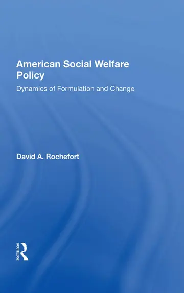 Cover of American Social Welfare Policy