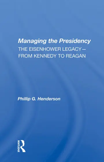 Cover of Managing the Presidency