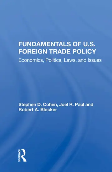 Cover of Fundamentals of U.s. Foreign Trade Policy
