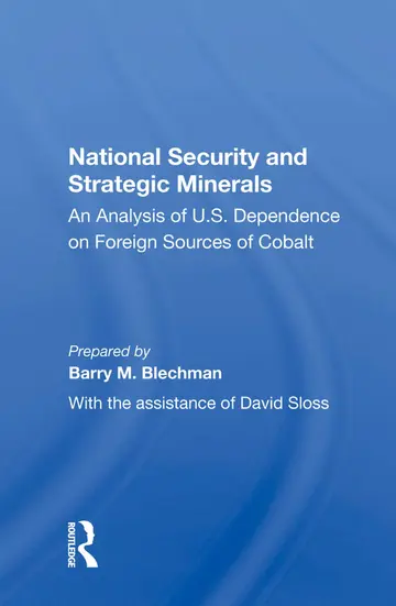 Cover of National Security and Strategic Minerals
